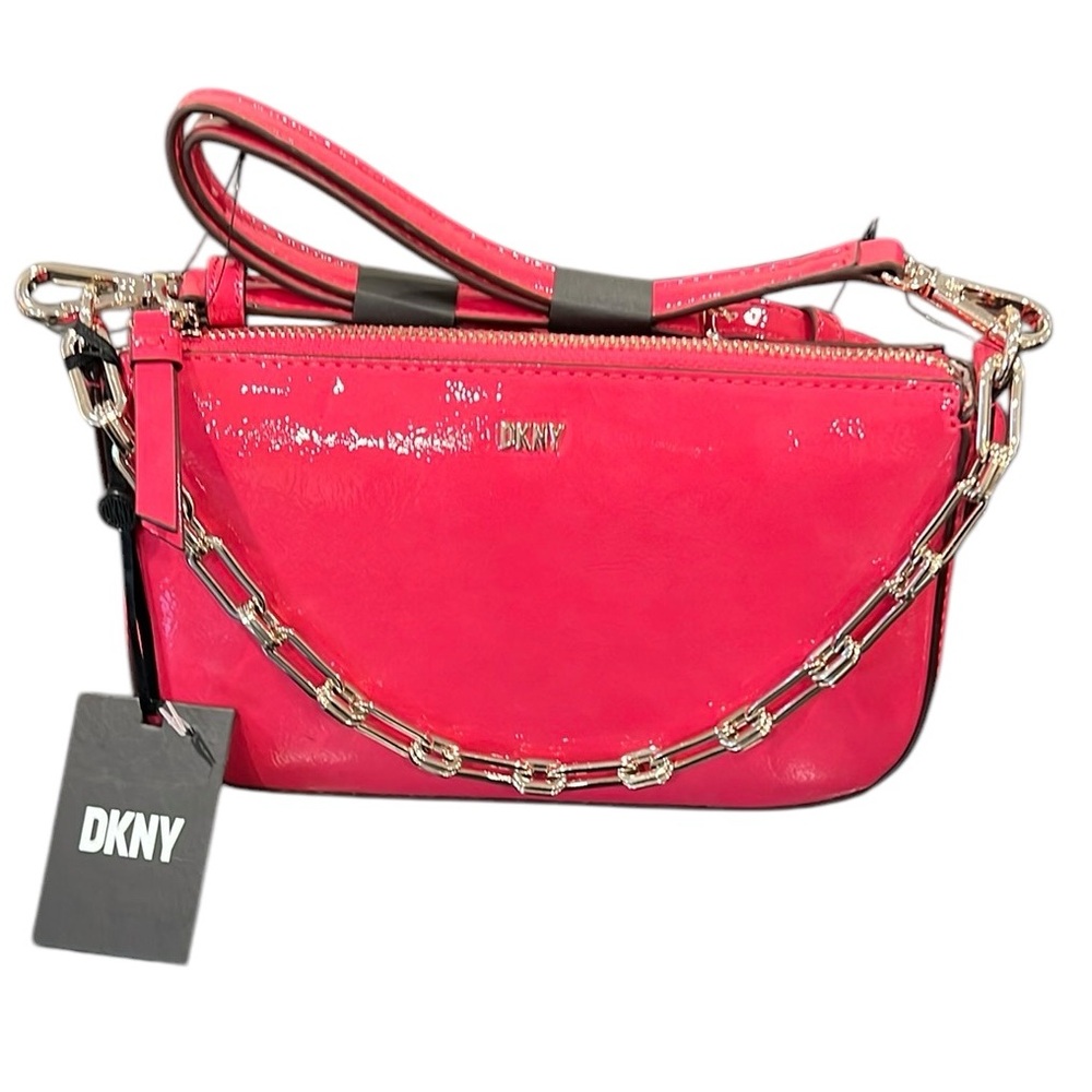DKNY Bryant Park Bright Pink Demi Crossbody Bag